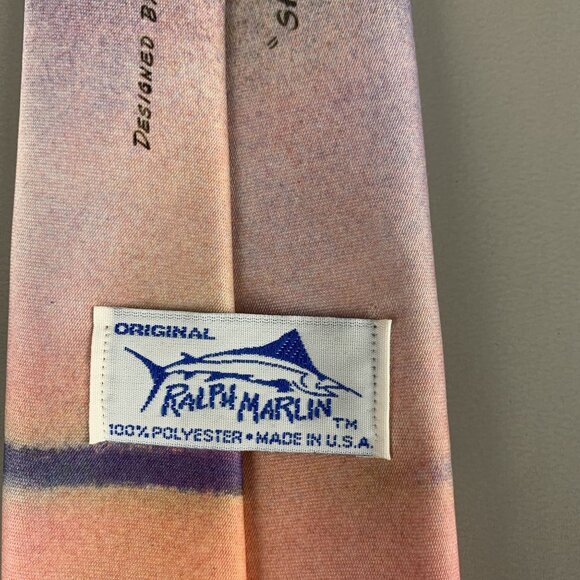 Ralph Marlin NASA Space Shuttle Discovery Vintage 1989 Polyester Novelty Tie - Picture 4 of 10